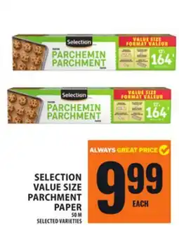 Food Basics SELECTION VALUE SIZE PARCHMENT PAPER offer