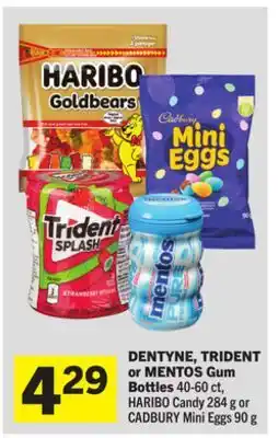 Foodland DENTYNE, TRIDENT or MENTOS Gum Bottles offer