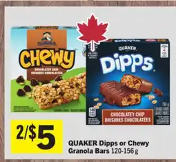 Foodland QUAKER Dipps or Chewy Granola Bars offer