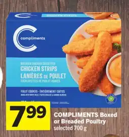 Foodland COMPLIMENTS Boxed or Breaded Poultry offer