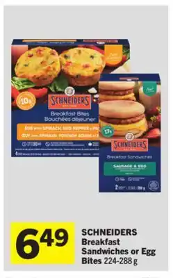 Foodland SCHNEIDERS Breakfast Sandwiches or Egg Bites offer
