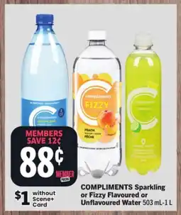 Foodland COMPLIMENTS Sparkling or Fizzy Flavoured or Unflavoured Water offer