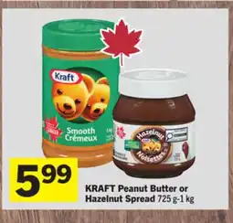 Foodland KRAFT Peanut Butter or Hazelnut Spread offer