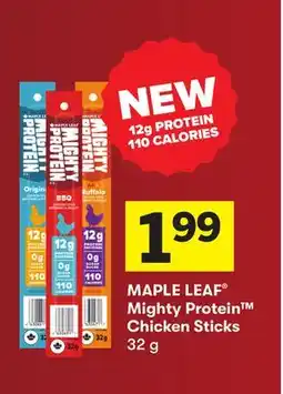 Foodland MAPLE LEAF Mighty Protein Chicken Sticks offer