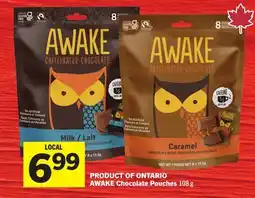 Foodland AWAKE Chocolate Pouches offer