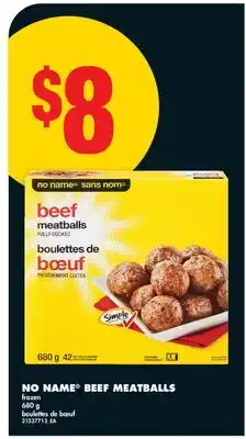 No Frills NO NAME BEEF MEATBALLS offer