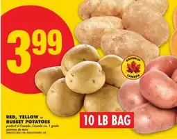 No Frills RED, YELLOW or RUSSET POTATOES, 10 LB BAG offer