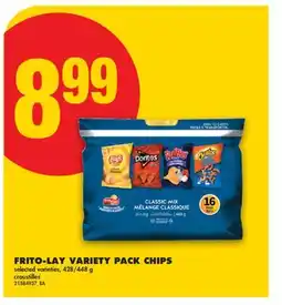 No Frills FRITO-LAY VARIETY PACK CHIPS, 428/448 g offer