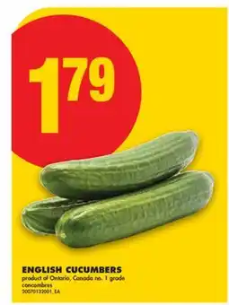 No Frills ENGLISH CUCUMBERS offer