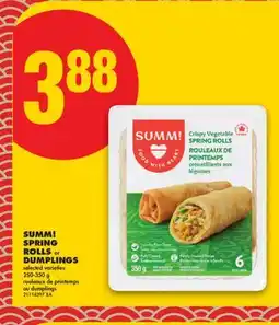 No Frills SUMM! SPRING ROLLS or DUMPLING offer