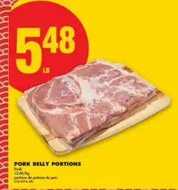 No Frills PORK BELLY PORTIONS offer