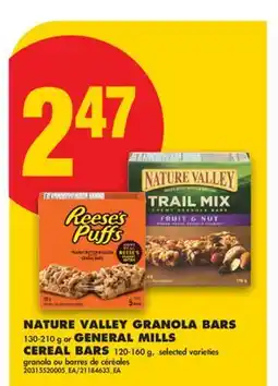 No Frills NATURE VALLEY GRANOLA BARS 130-210 g or GENERAL MILLS CEREAL BARS 120-160 g offer