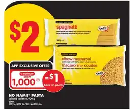 No Frills NO NAME PASTA offer