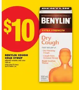 No Frills BENYLIN COUGH COLD SYRUP offer