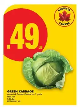 No Frills GREEN CABBAGE offer