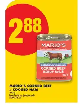 No Frills MARIO'S CORNED BEEF OR COOKED HAM offer