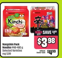 FreshCo Nongshim Pack Noodles 448-480 g Selected Varieties - LNY offer