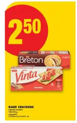 No Frills DARE CRACKERS offer