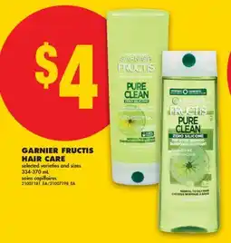 No Frills GARNIER FRUCTIS HAIR CARE offer
