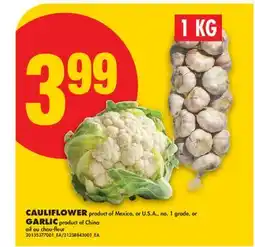 No Frills CAULIFLOWER or GARLIC offer