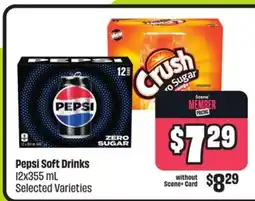 FreshCo Pepsi Soft Drinks 12x355 mL, Selected Varieties offer