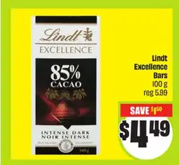 FreshCo Lindt Excellence Bars offer