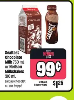 FreshCo Sealtest Chocolate Milk 750 mL or Neilson Milkshakes 310 mL offer