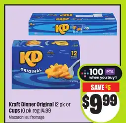 FreshCo Kraft Dinner Original 12 pk or Cups 10 pk offer