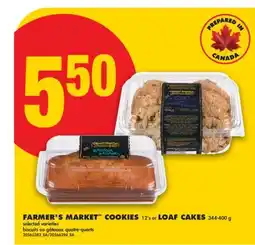 No Frills FARMER'S MARKET COOKIES 12'S OR LOAF CAKES offer