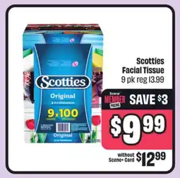 FreshCo Scotties Facial Tissue offer