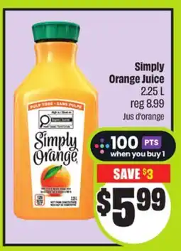 FreshCo Simply Orange Juice offer