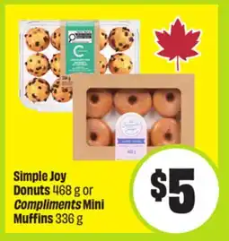 FreshCo Simple Joy Donuts 469 or Compliments Mini Muffins offer