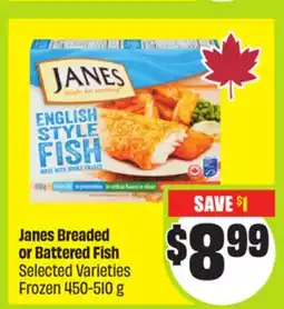 FreshCo Janes Breaded or Battered Fish Selected Varieties Frozen offer