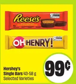 FreshCo Hershey's Single Bars 43-58 g Selected Varieties offer