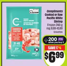 FreshCo Compliments Cooked or Raw Pacific White Shrimp Frozen offer