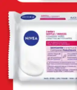 Walmart NIVEA 3-in-1 cleansing wipes 40s offer