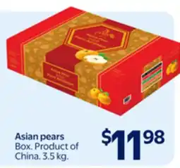 Walmart Asian pears offer