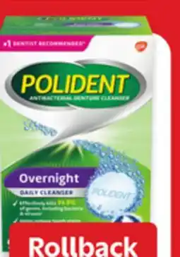Walmart Polident denture cleanser offer