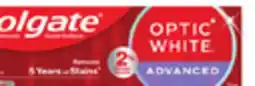 Walmart Colgate Optic White Advanced 73 mL toothpaste offer