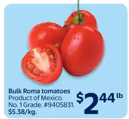 Walmart Bulk Roma tomatoes offer