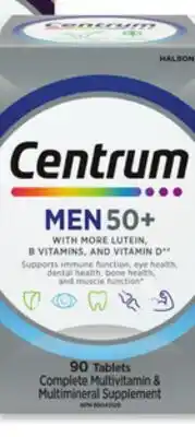 Walmart Centrum Men 50+ multivitamins 90s offer