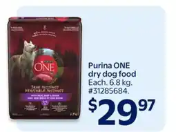 Walmart Purina ONE dry dog food offer