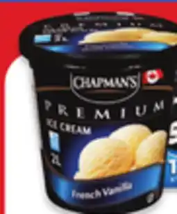 Walmart Chapman's premium frozen tubs or frozen yogurt tubs offer