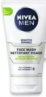 Walmart NIVEA Men Sensitive face wash offer