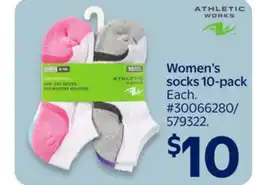 Walmart Women's socks 10-pack offer