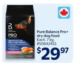 Walmart Pure Balance Pro+ dry dog food offer