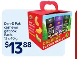 Walmart Dan-D Pak cashews gift box offer
