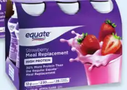 Walmart Equate high protein meal replacement shakes offer