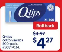 Walmart Q-tips cotton swabs offer