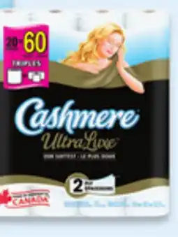 Walmart Cashmere bathroom tissue UltraLuxe 20 = 60, 198 sheets per roll offer